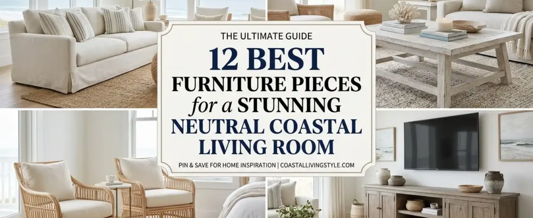 12 Best Furniture Pieces for a Neutral Coastal Living Room