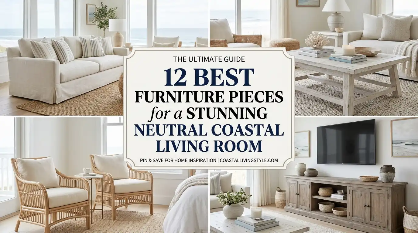 12 Best Furniture Pieces for a Neutral Coastal Living Room