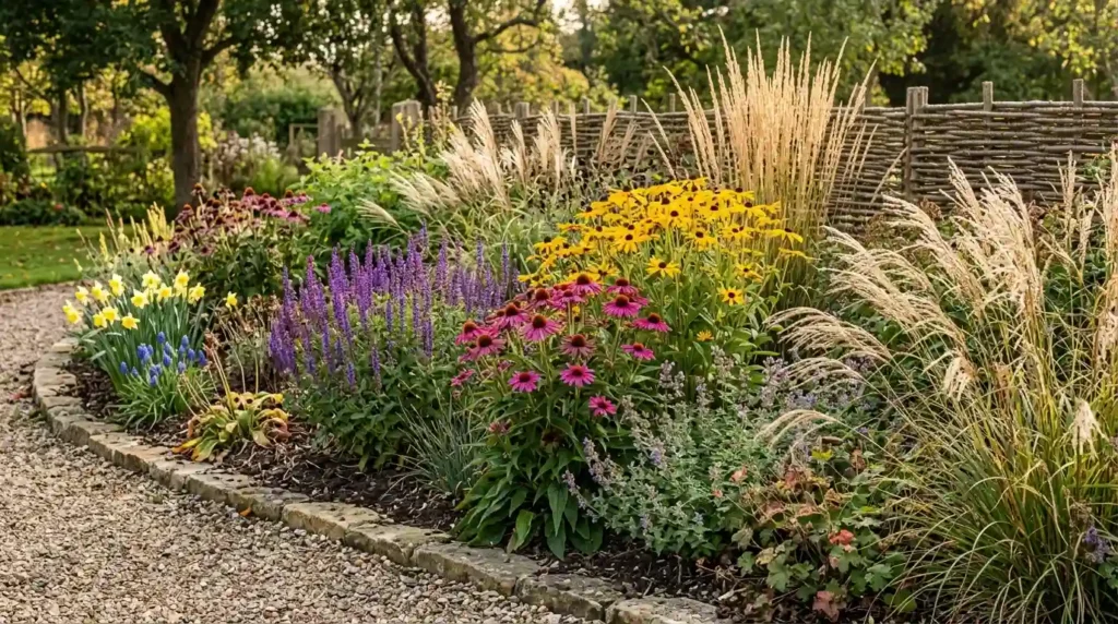 Garden border multi-season interest