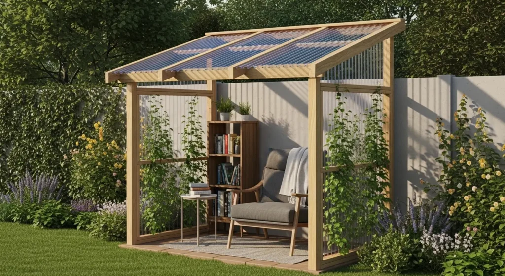Garden nook reading space