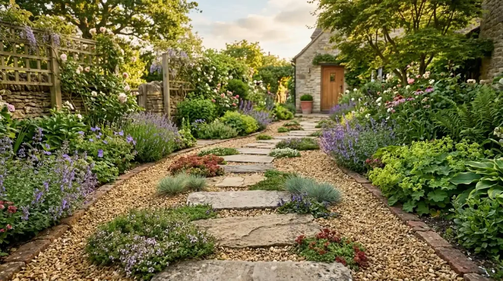Garden path ideas mixed material