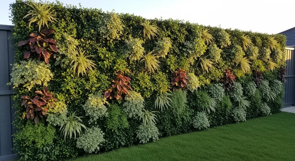Green wall privacy screen planter