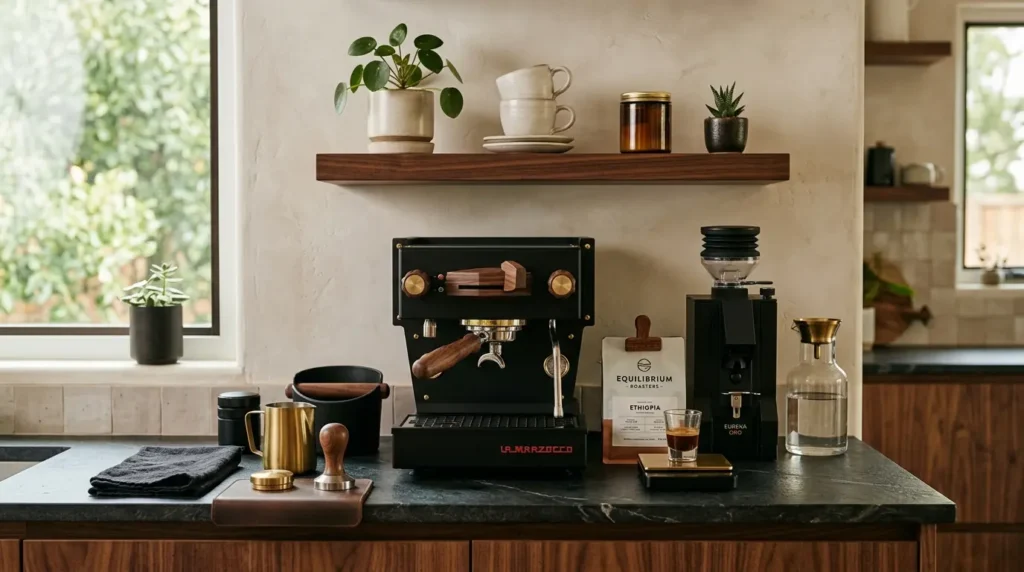 Home espresso bar setup