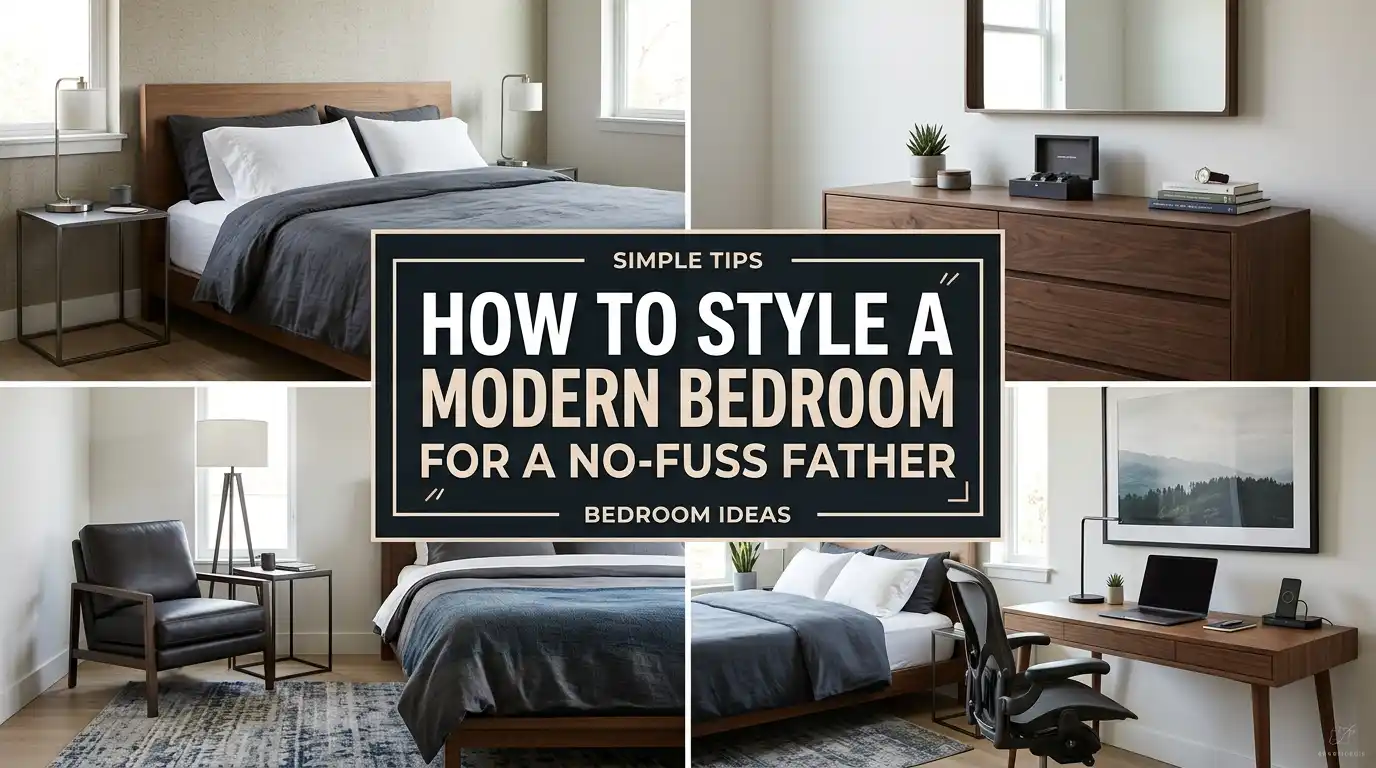 Minimalist Men’s Bedroom Ideas for a No-Fuss Dad