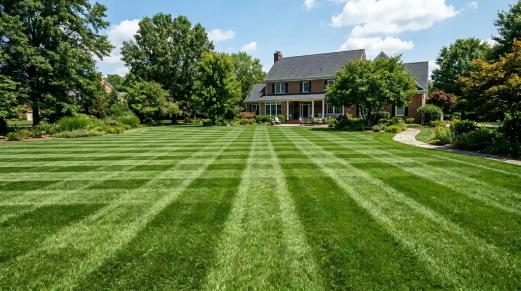 Lawn striping patterns