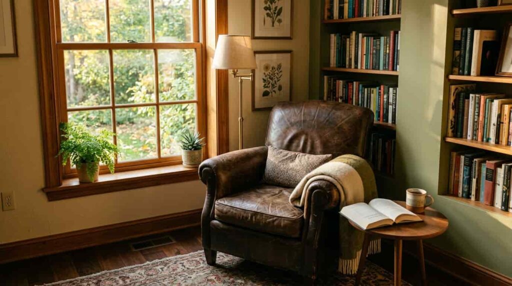 Leather armchair