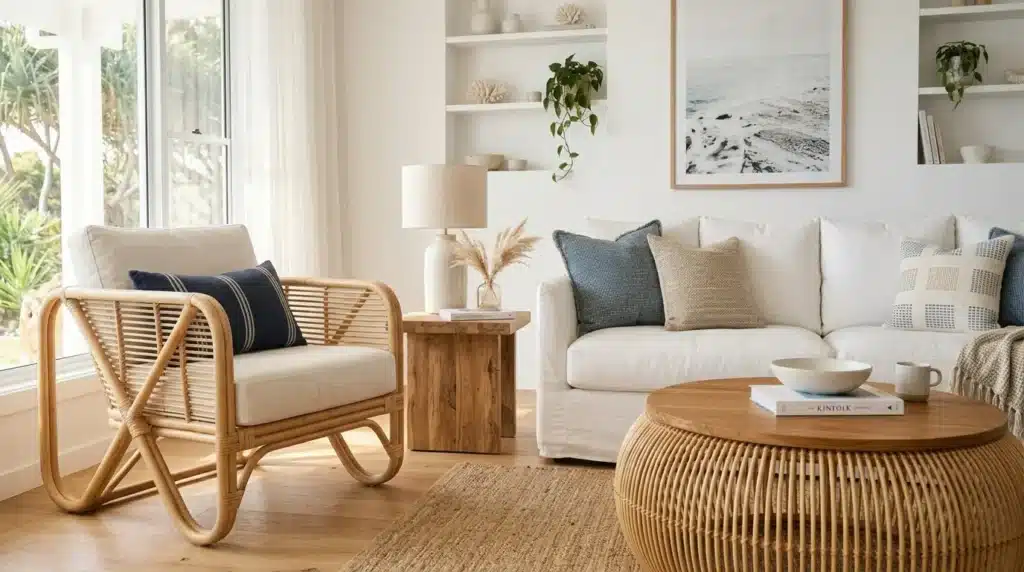 Living room rattan furniture