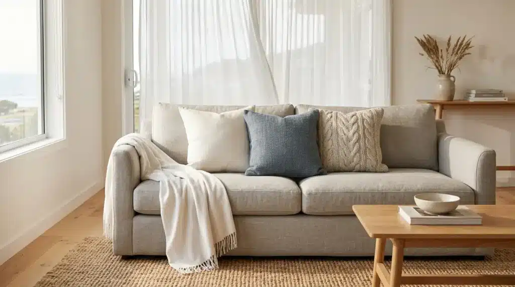 Living room textiles precise
