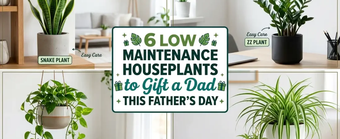 6 Low Maintenance Houseplants to Gift a Dad This Father’s Day