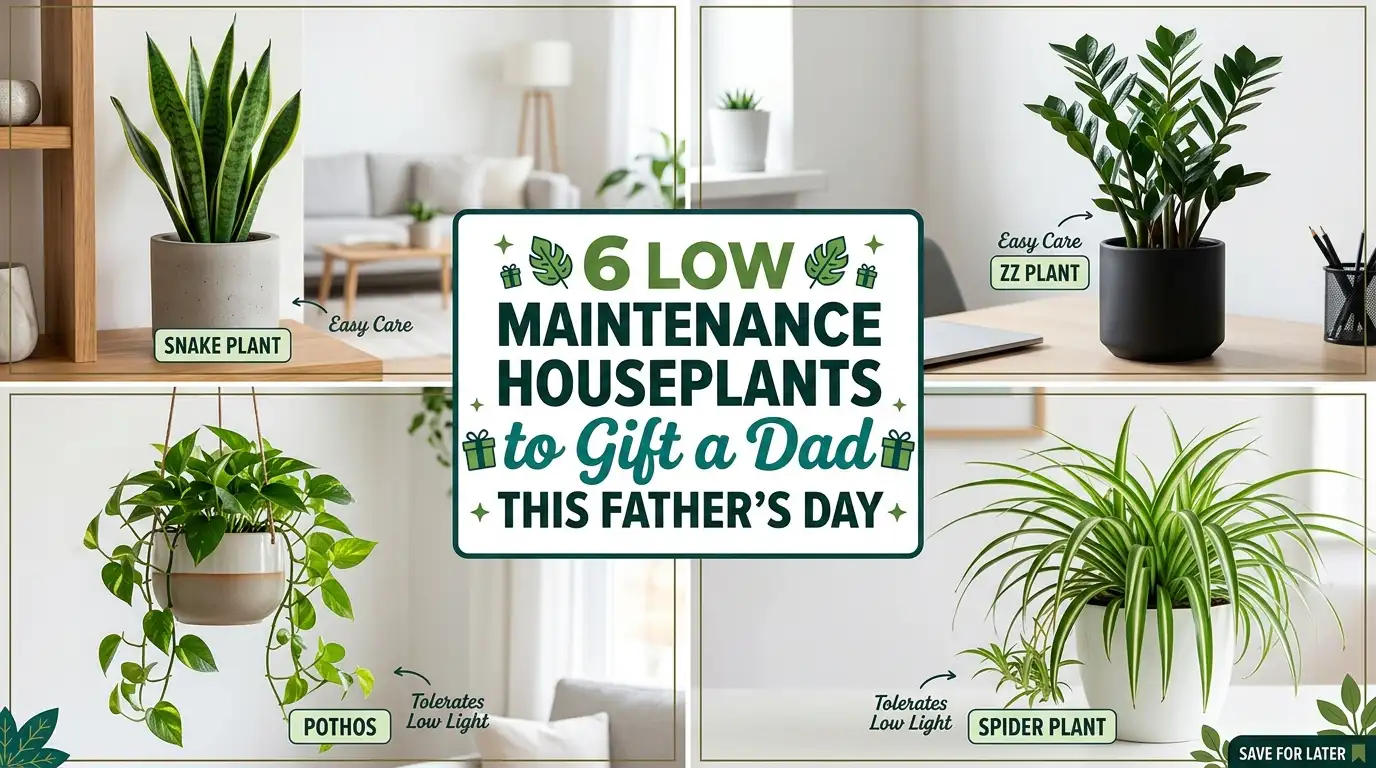 6 Low Maintenance Houseplants to Gift a Dad This Father’s Day