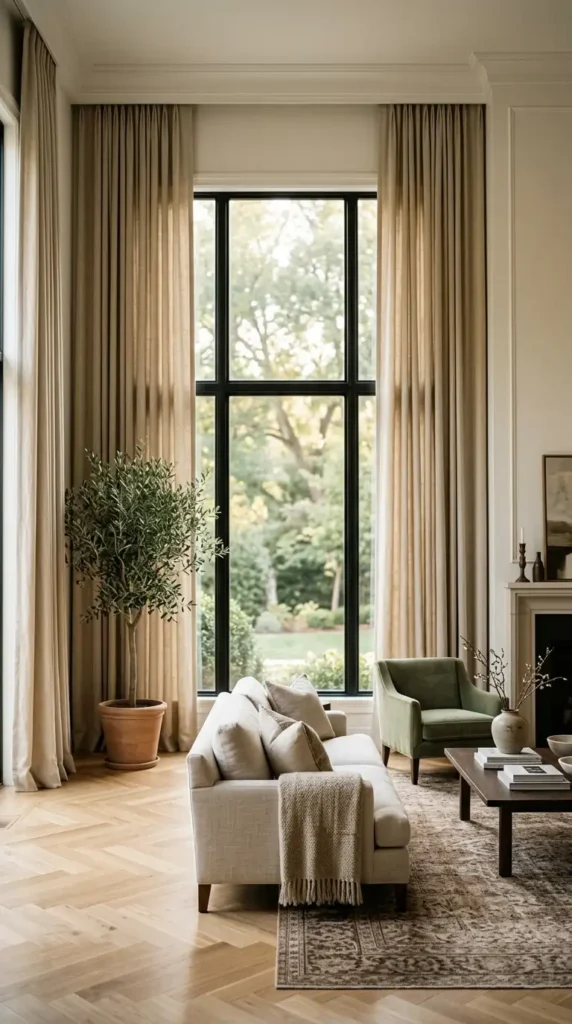 Luxury home decor drapes