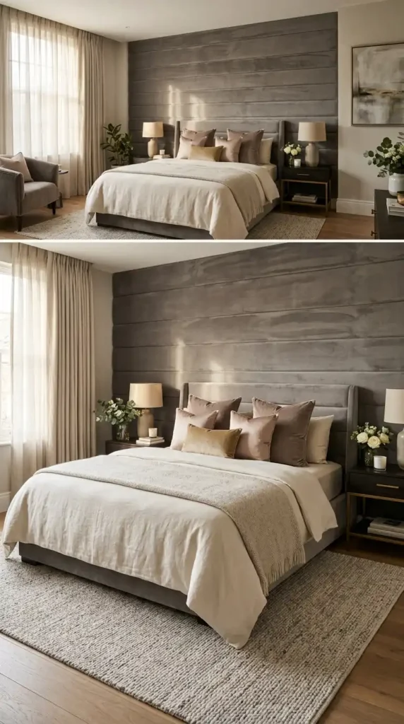 Luxury home decor upholstered