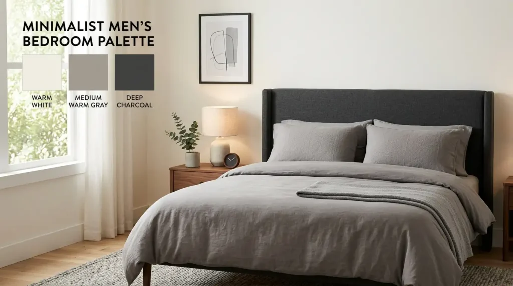 Mens bedroom color palette