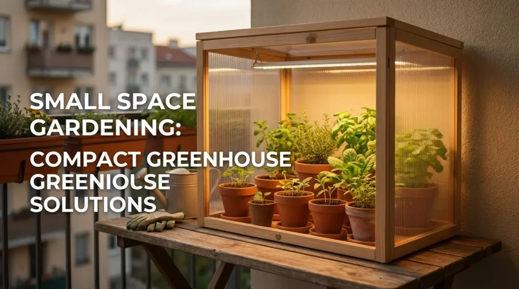 Mini greenhouse cabinet