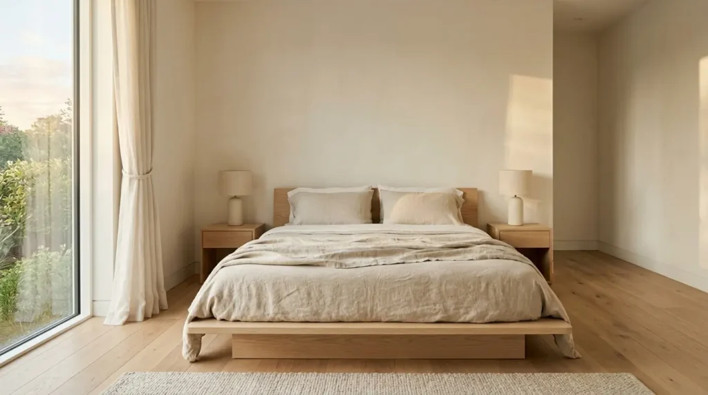 Minimalist master bedroom