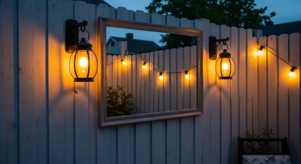 Mirror trick doubles patio space