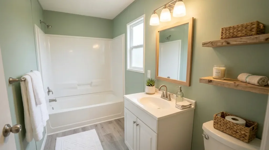 Mobile home bathroom