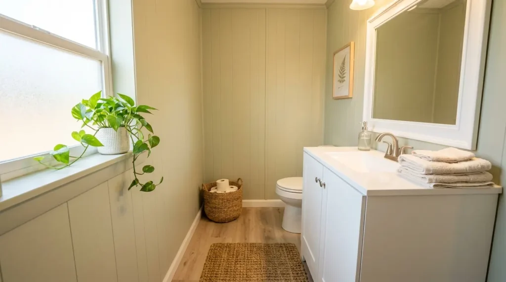 Mobile home bathroom