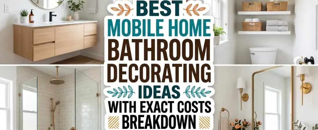 Best Mobile Home Bathroom Decorating Ideas With Exact Costs Breakdown