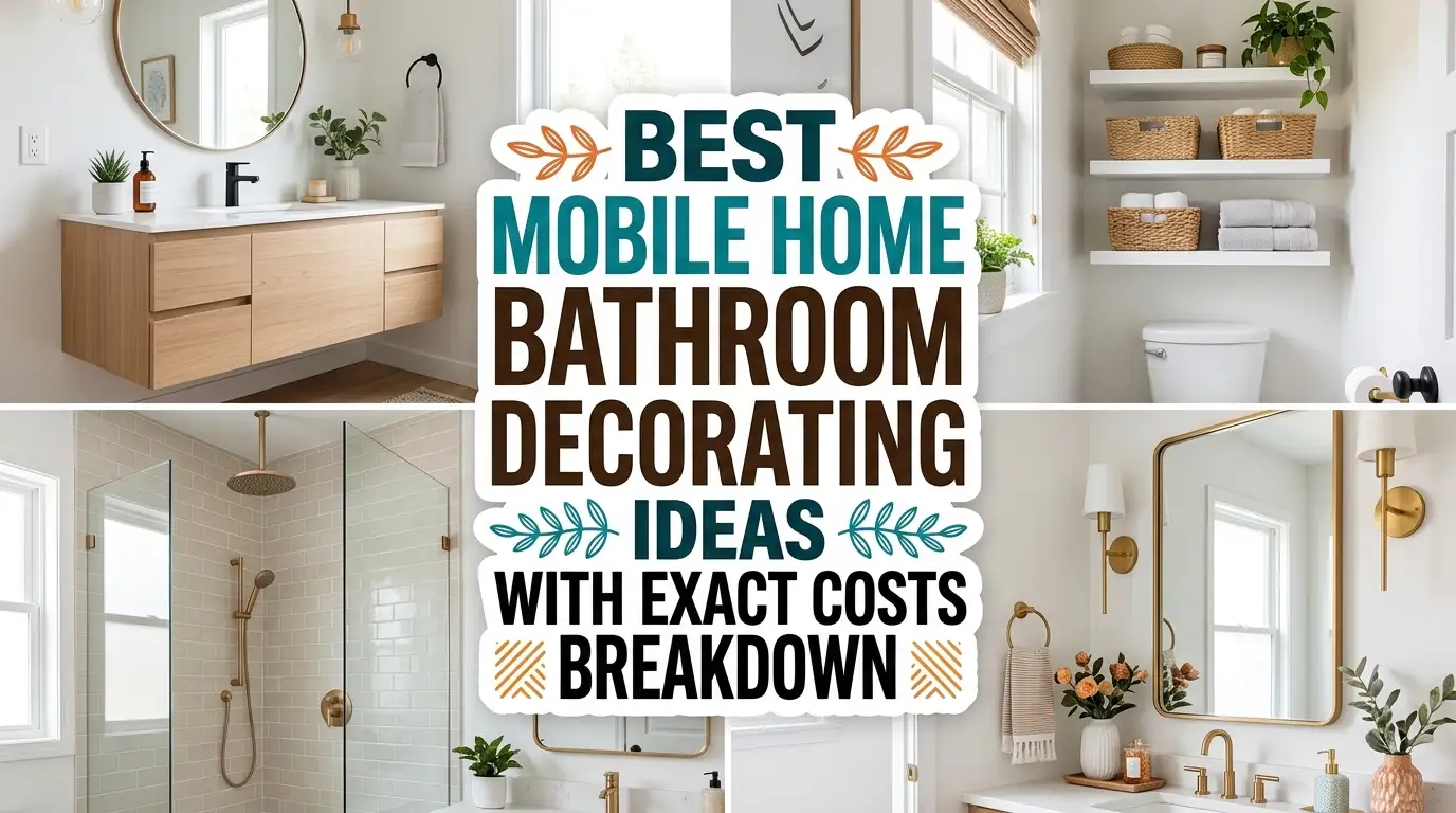 Best Mobile Home Bathroom Decorating Ideas With Exact Costs Breakdown