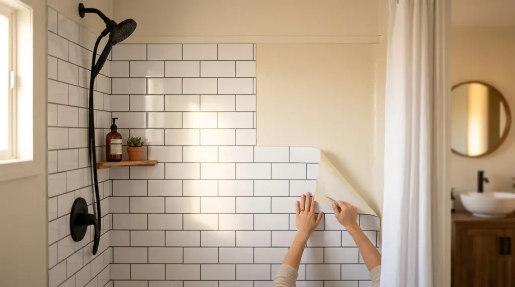 Mobile home shower surround tile