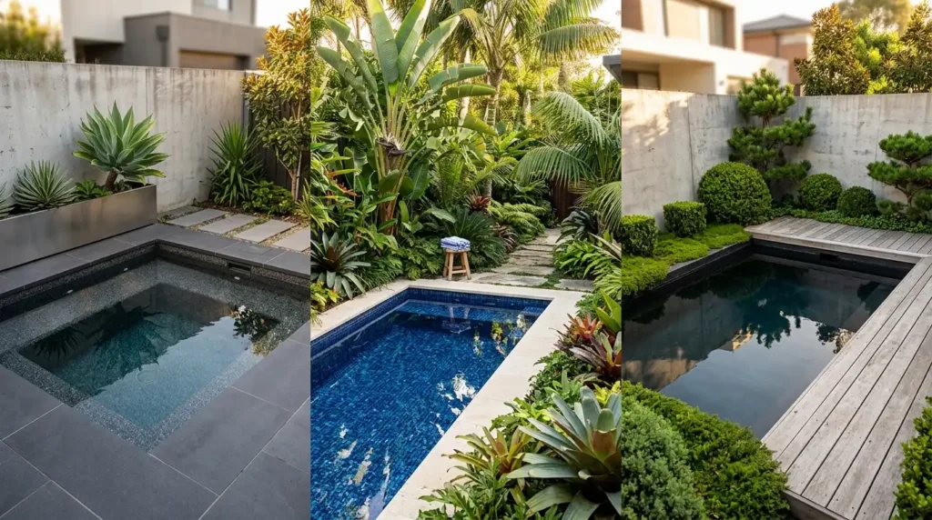 Modern plunge pool design