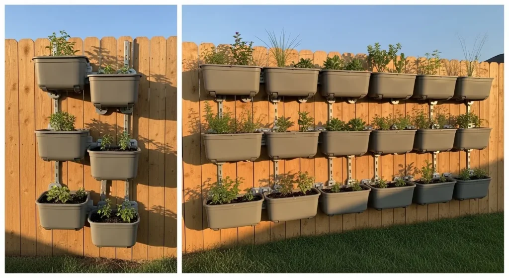 Modular stackable wall planter