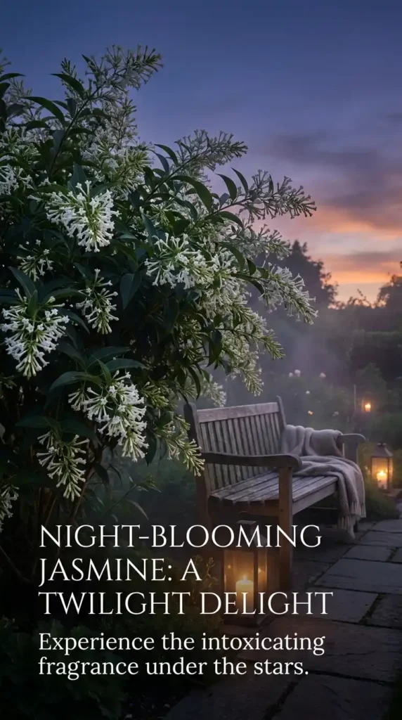 Night blooming jasmine shrub