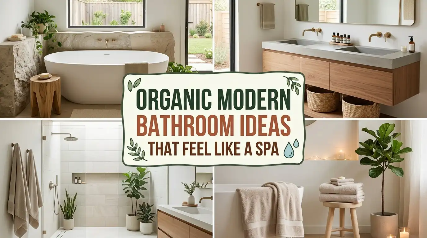 Organic Modern Bathroom Ideas That Feel Like a Spa