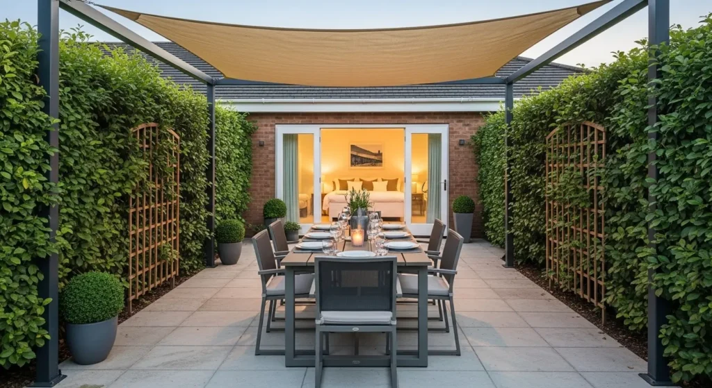Outdoor dining retreat summer