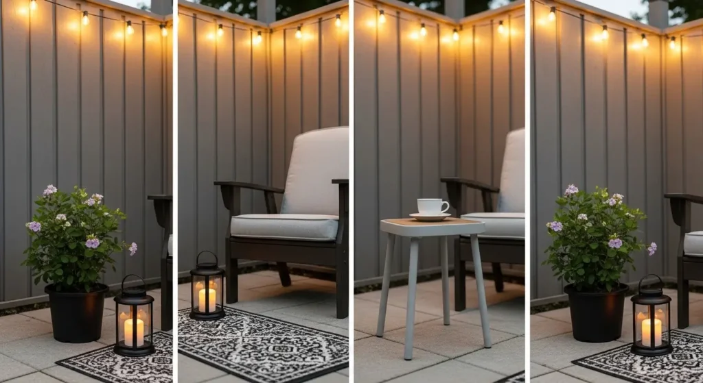 Patio corner finishing details