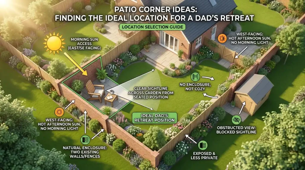 Patio corner ideas location