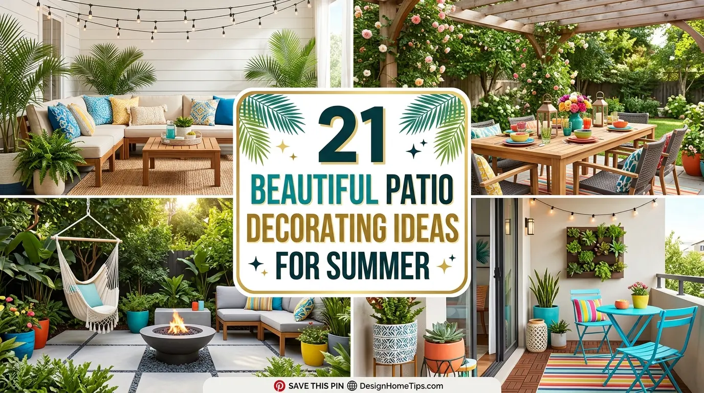 21 Beautiful Patio Decorating Ideas For Summer