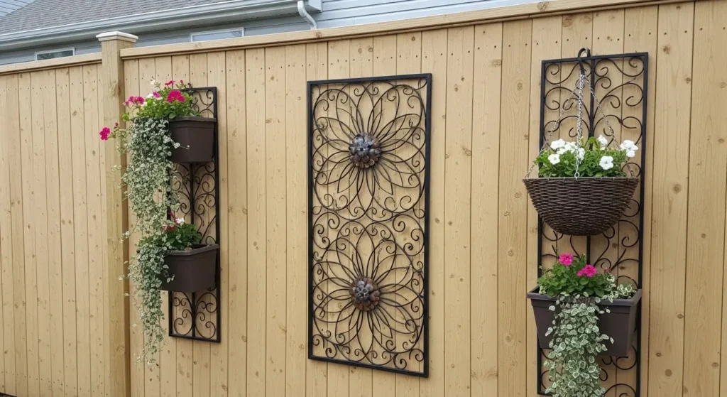 Patio fence transformed vertical