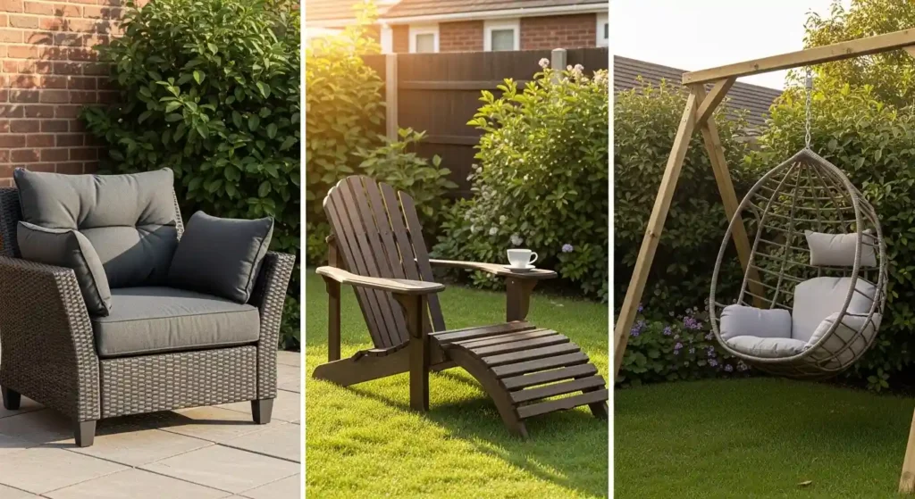 Patio seating options garden
