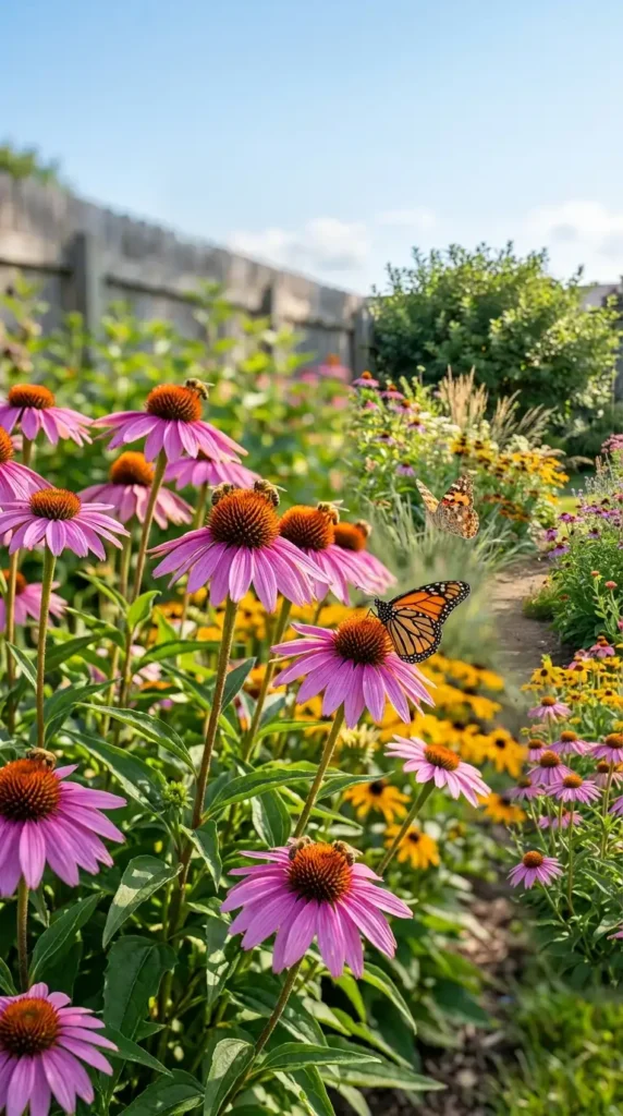 Purple coneflowers