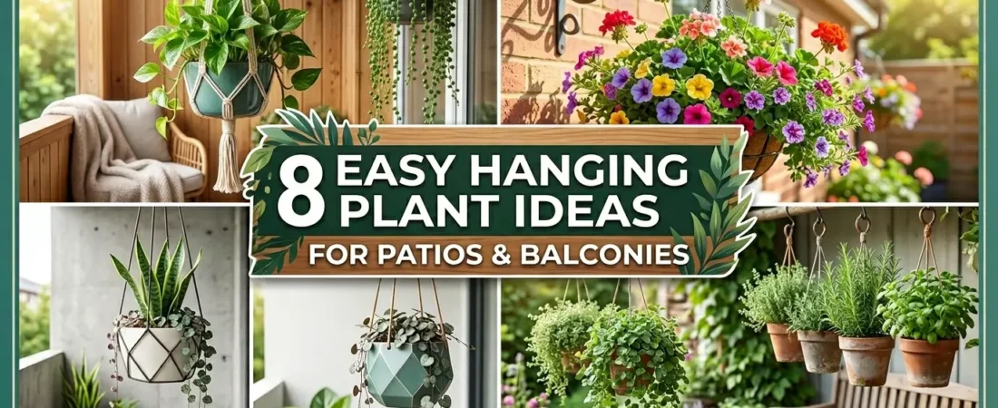 8 Easy Hanging Plant Ideas For Patios & Balconies
