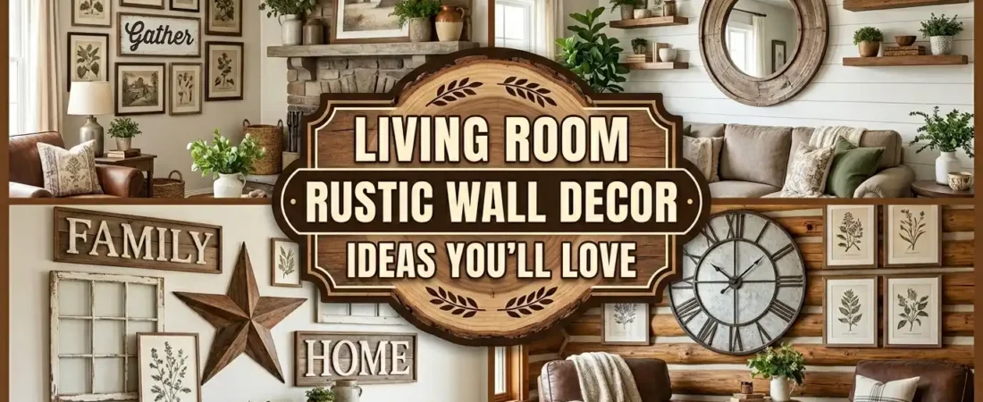 Living room rustic wall decor ideas you’ll love