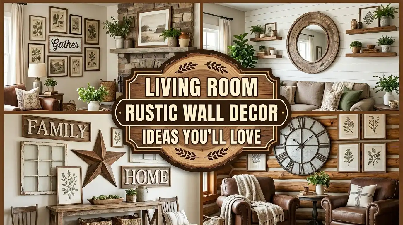 Living room rustic wall decor ideas you’ll love
