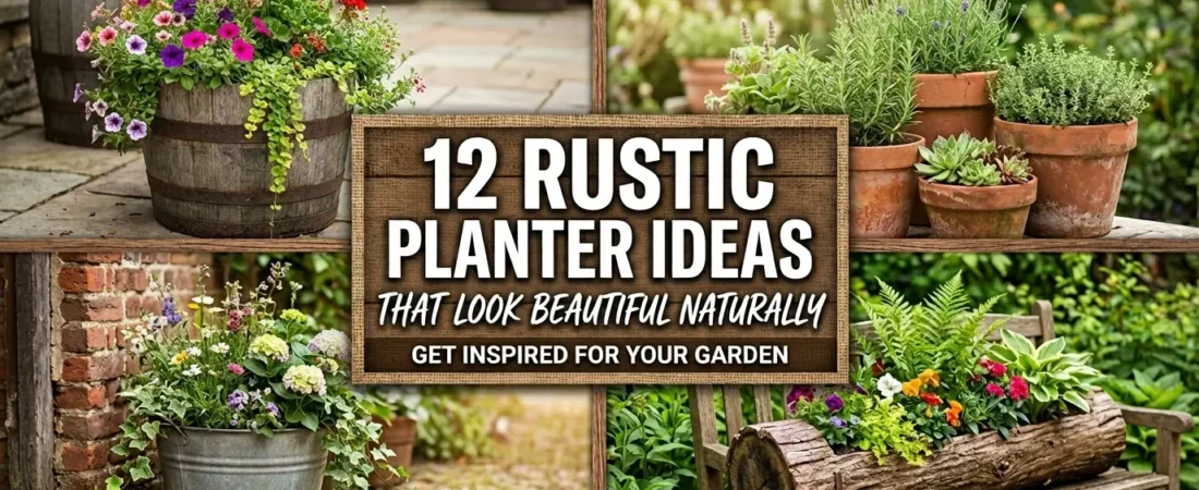 12 Rustic Planter Ideas That Look Beautiful Naturally