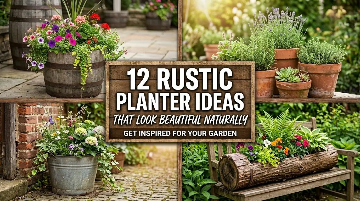 12 Rustic Planter Ideas That Look Beautiful Naturally