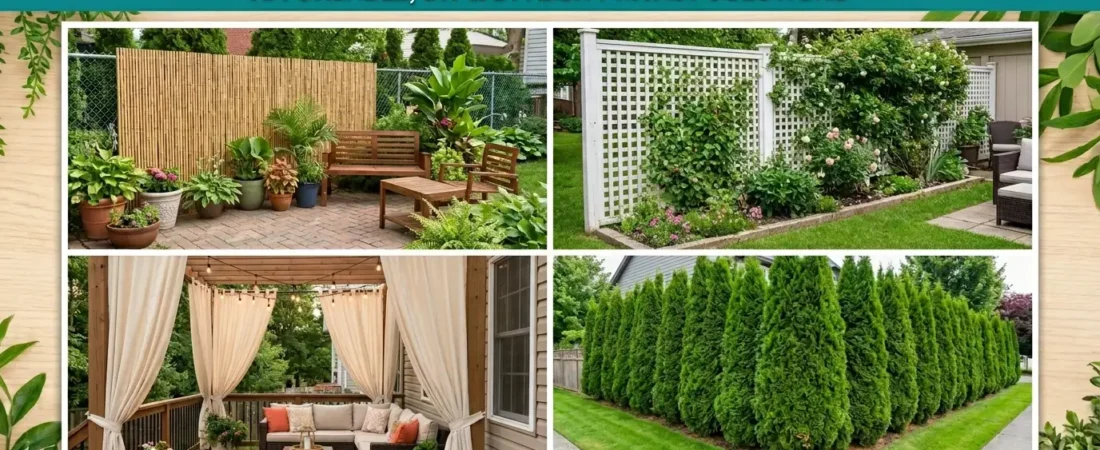 10 Cheap Ways To Block Neighbors’ View