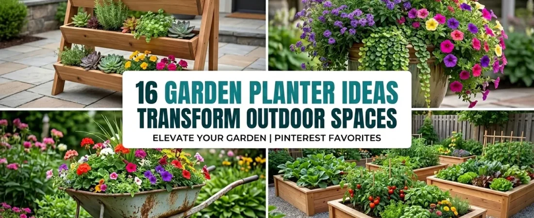 16 Garden Planter Ideas That Transform Outdoor Spaces