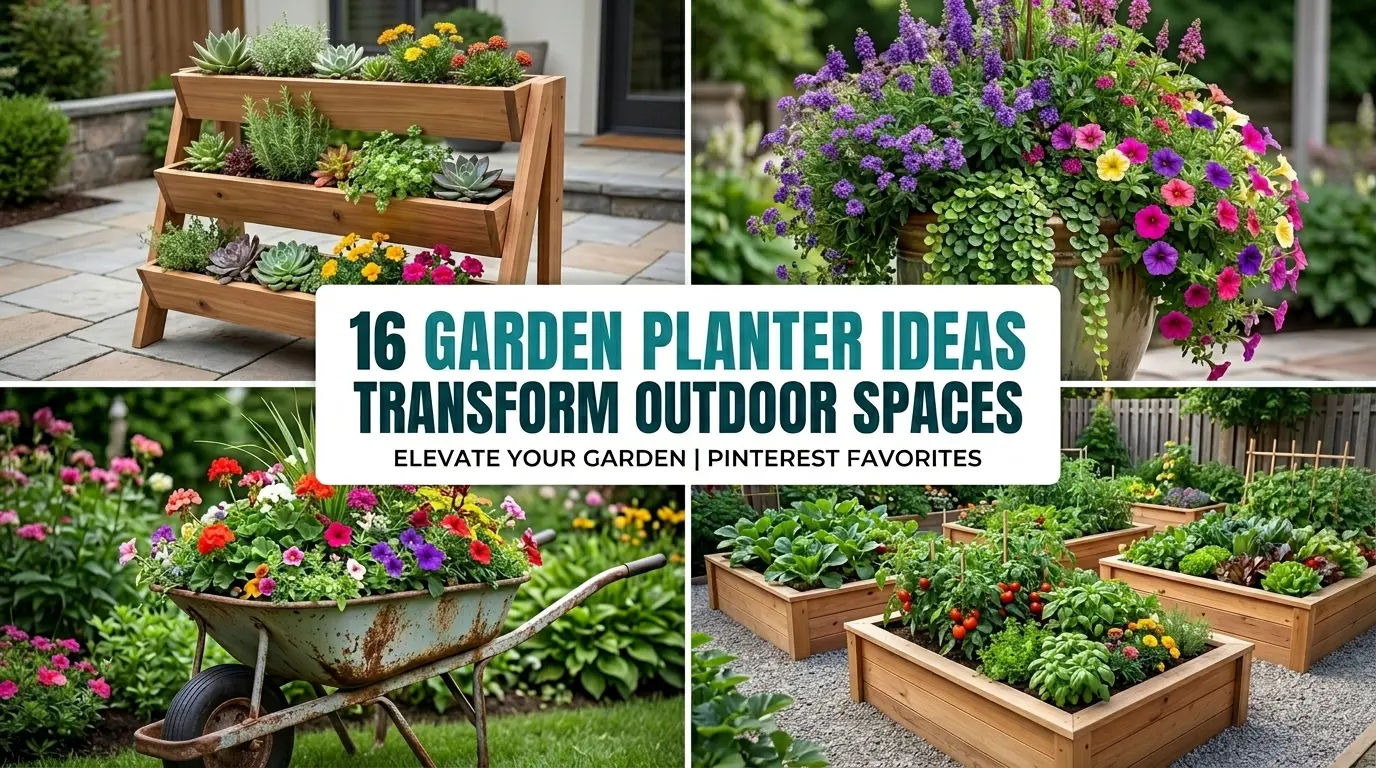 16 Garden Planter Ideas That Transform Outdoor Spaces