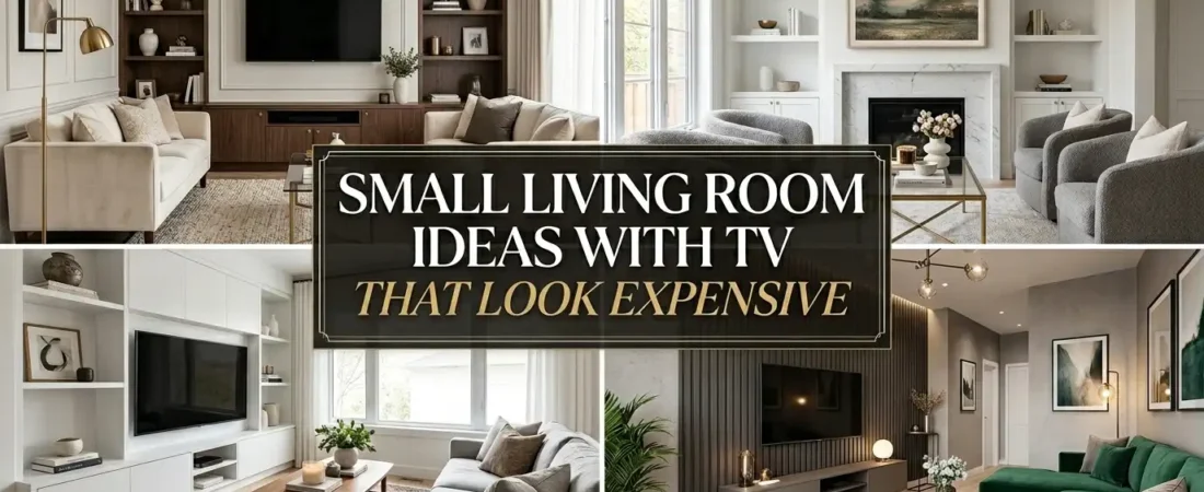 Small Living Room Ideas With TV That Look Expensive