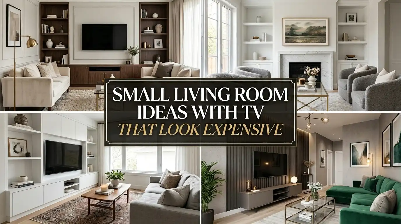 Small Living Room Ideas With TV That Look Expensive