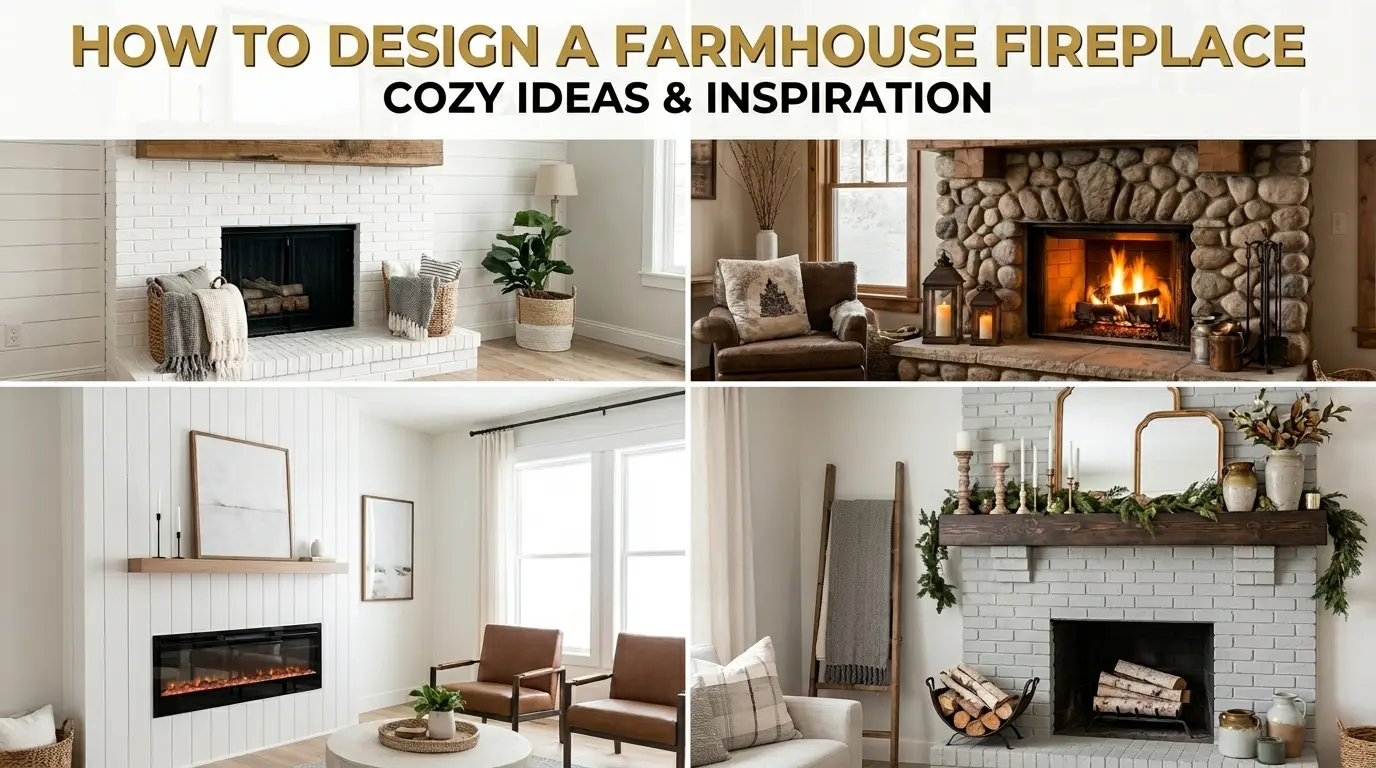 How To Design a Farmhouse Fireplace