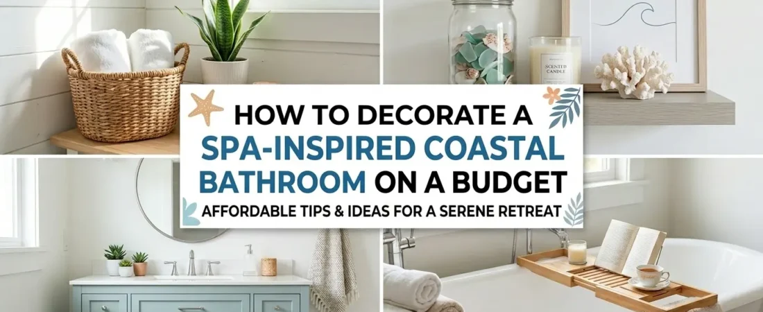 How To Decorate a Spa-Inspired Coastal Bathroom on a Budget