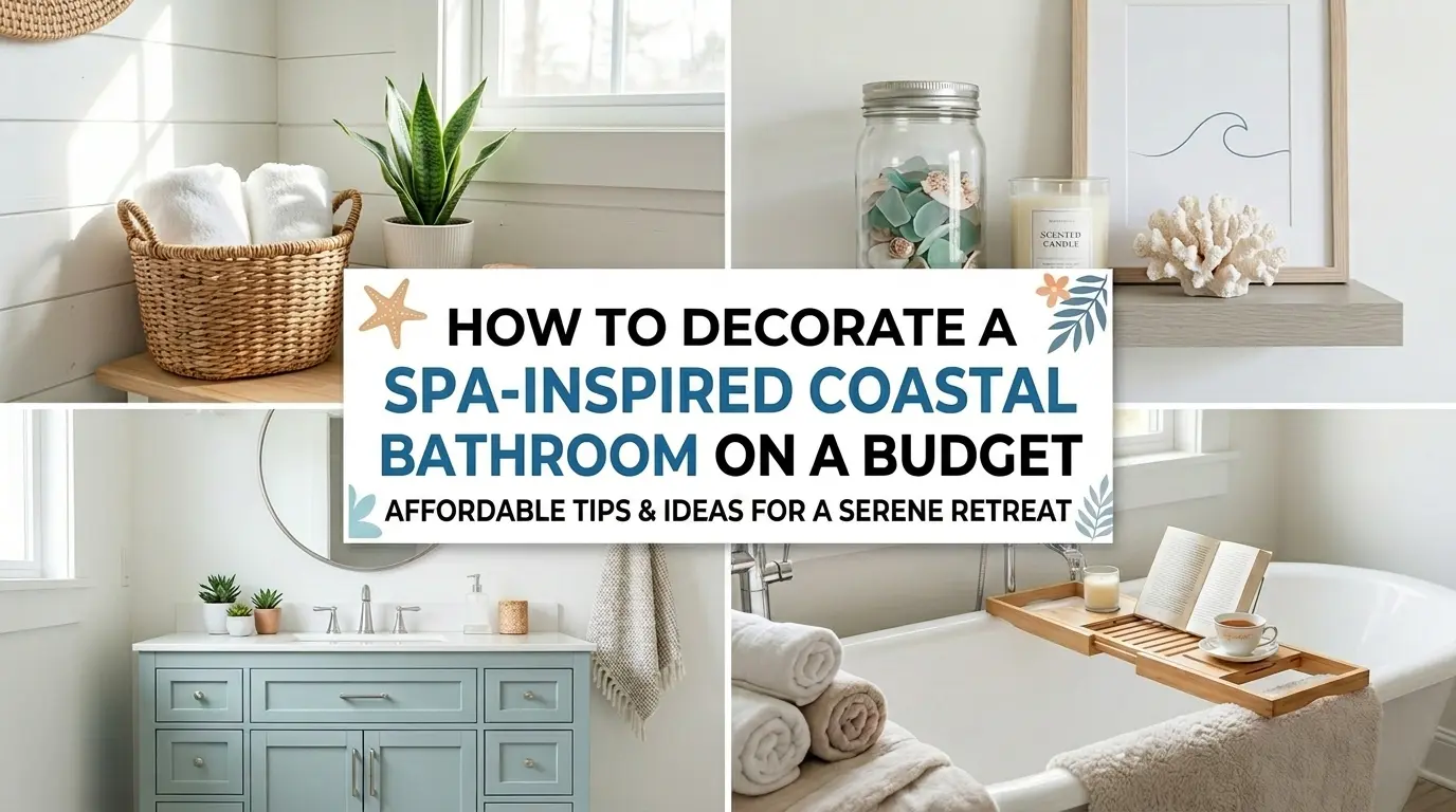 How To Decorate a Spa-Inspired Coastal Bathroom on a Budget