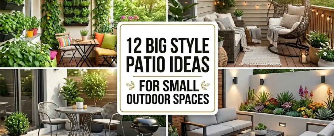 12 Big Style Patio Ideas For Small Outdoor Spaces